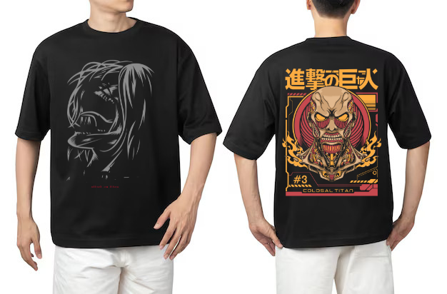 Attack on Titan Oversized Graphic T-Shirt (Unisex)