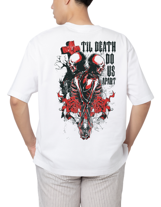 'Til Death Do Us Apart' Oversized Graphic Tee