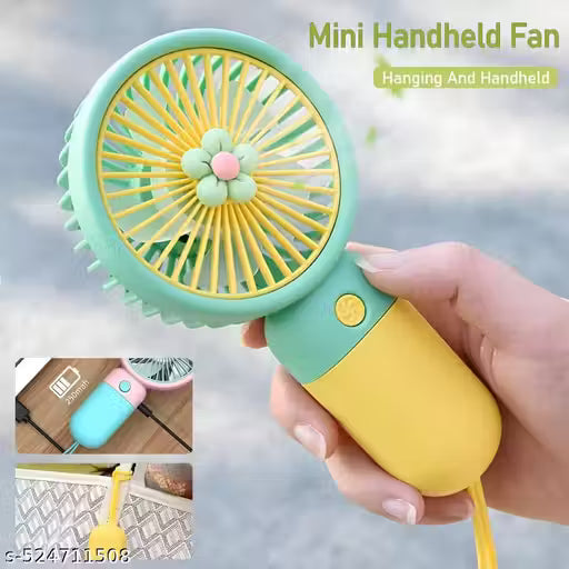 Mini USB Hand Fan – Compact, Colorful & Rechargeable
