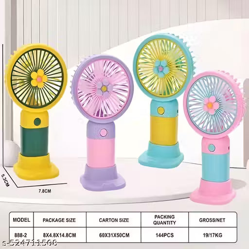 Mini USB Hand Fan – Compact, Colorful & Rechargeable